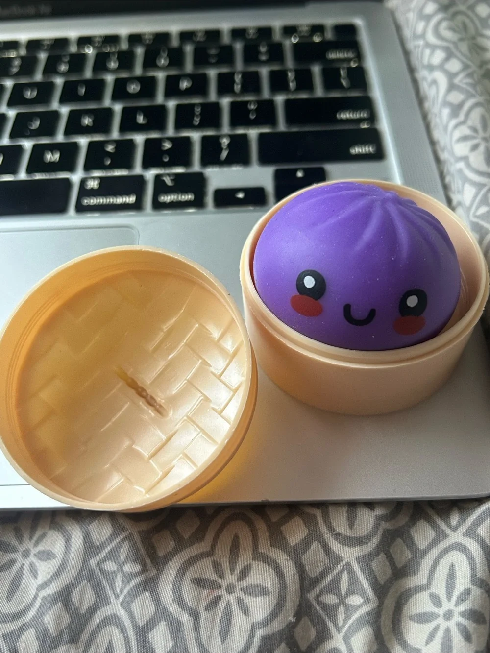 Mini Purple Cream filled dumpling squishy with original packaging!